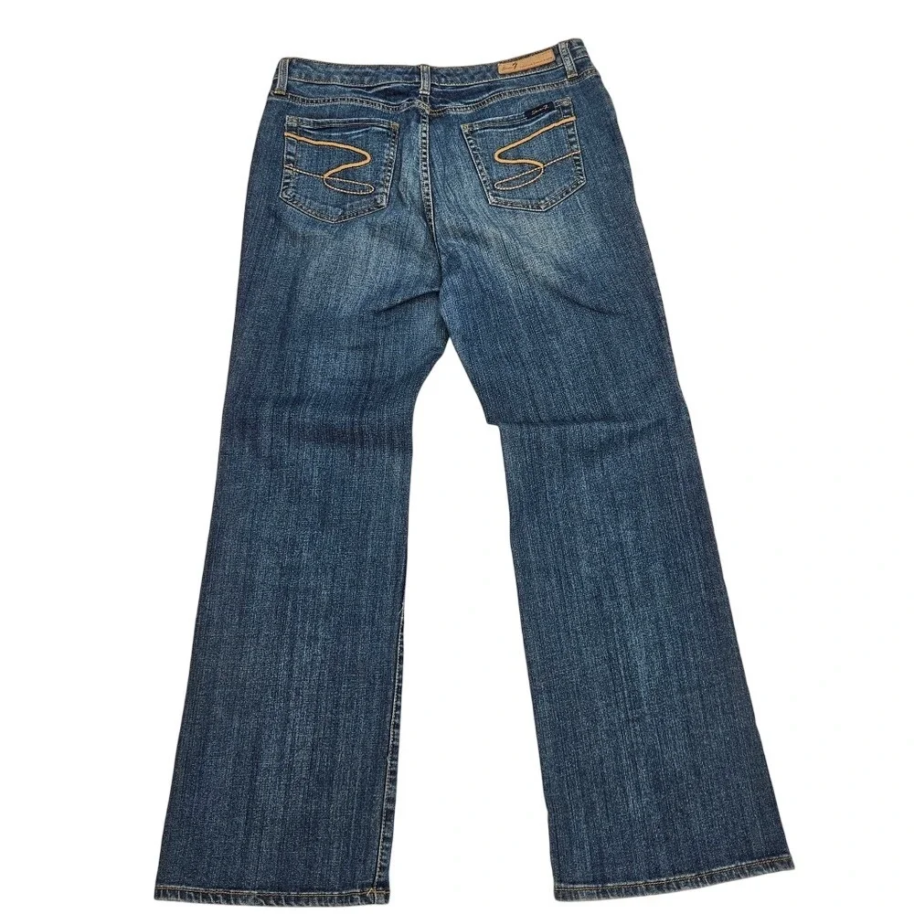 Seven 7 Premium Denim Jeans‎ Flare Dark Wash Women's Classic Style